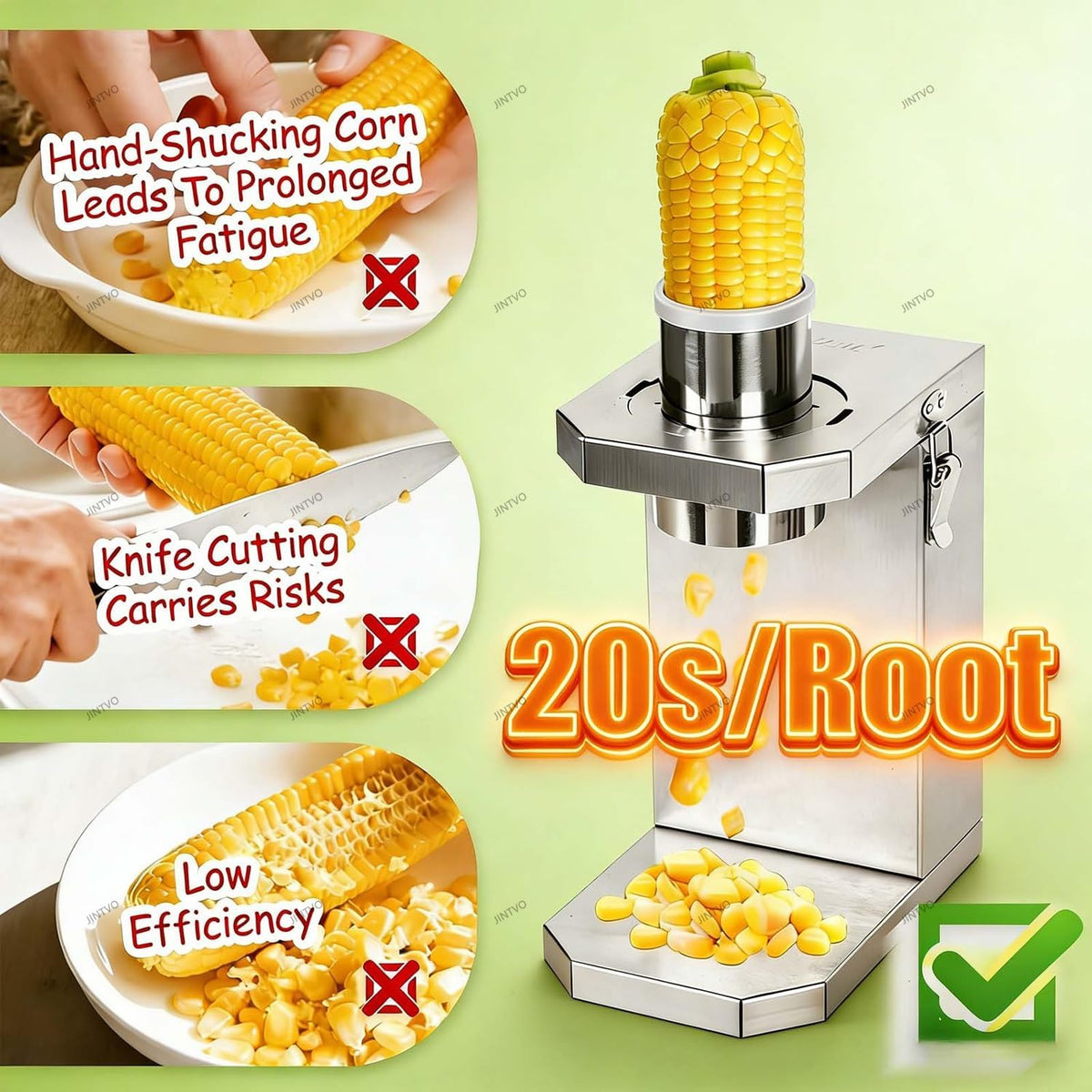 Compact Electric Grain Thresher