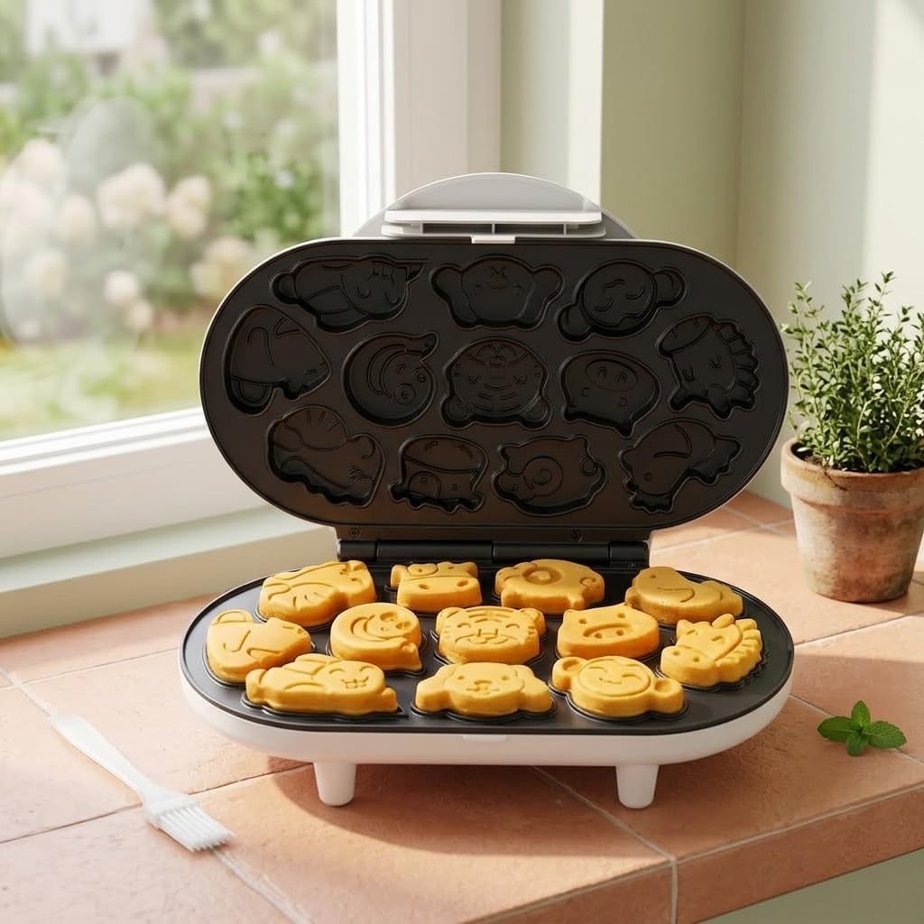 Animal-Shaped Mini Waffle Maker