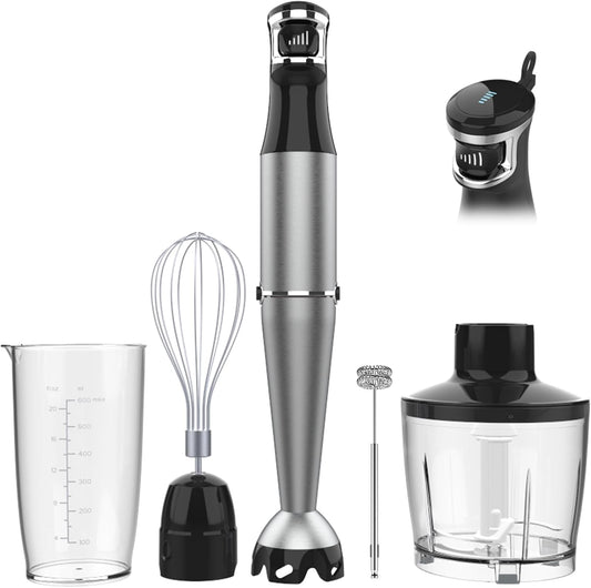 5-in-1 Immersion Hand Blender Set with Variable Speed