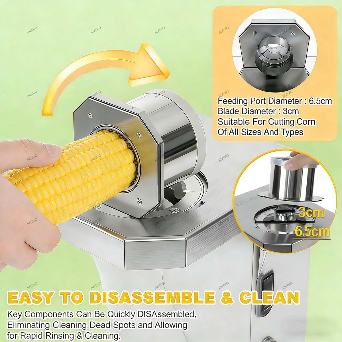 Compact Electric Grain Thresher