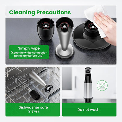 5-in-1 Immersion Hand Blender Set with Variable Speed